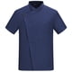 thumbnail image 1 of Uniforme de chef Delantal de cocina de verano de manga corta con bolsillos delanteros Trajes Carnicero Servidor Ropa Suministros para el hogar Absorbedores de humedad Azul XXL Kearding LF000327-18, 1 of 7