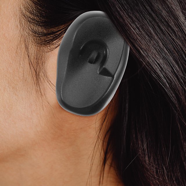unbranded 8Ud Tapas Para Orejas Protectoras En Silicona Negro Salón
