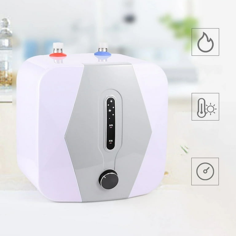 Anqidi 1500W 8L Electric Instant Hot Water Heater Under Sink Mini Boiler  Tank IPX4 Waterproof Kitchen Shower Heating Max 75℃ 110V - Walmart.com