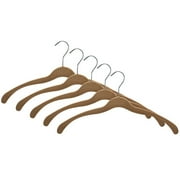 Rubbermaid Female Tan Flcoked Velvet-soft, Micro-fiber HangerTM - Earth Friendly (Female, 5pk)