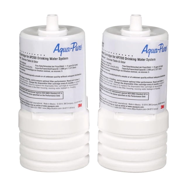 Cartucho de filtro de agua 3M Aqua-Pure AP217 para AP200 (paquete de 2)