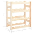 thumbnail image 4 of vidaXL Wine Rack for 16 Bottles Pinewood, 4 of 4