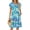 Z Tie Dye Blue, variant on Fantaslook Women Summer Dresses V Neck Ruffle Sleeve Casual Flowy Sundresses Button Floral Midi Dress with Pockets