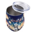 thumbnail image 3 of Happy New Year with Havanese Fireworks Holiday Xmas Winter 2025 12oz Stainless Steel Wine Tumbler Insulated Cup with Lid Havanese Dog Lover Gifts Idea - 00025, 3 of 5