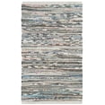 thumbnail image 1 of Safavieh Rag Rug Collection RAR121A Handmade Boho Stripe Cotton Accent Rug, 2' x 3', Grey, 1 of 1