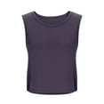 thumbnail image 5 of Abomasnow Cotton Cropped Workout Tank Tops for Women Sleeveless Sports Athletic Yoga Running Gym Crop Tops, 5 of 9