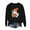 1-Black, variant on Womens Sweatshirts Halloween Printed Round Neck Long Sleeved Sweatshirts,Tops for Women Black