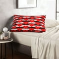 thumbnail image 6 of Lsque Black and white striped and red hearts Pattern Pillow Case – Soft & Cozy Throw Pillow Cover, Hypoallergenic Cushion Case for Sleeping Women with Envelope Closure-14"x20", 6 of 6