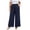 Navy Pants for Women, variant on Pants for Women Plus Size Wide Leg Loose Fit Lightweight Elastic Waisted Pants with Pockets XL-5XL