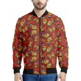 thumbnail image 3 of Chaqueta con estampado 3D de mariposas e insectos para hombre, ropa holgada, sudadera, chaqueta bomber informal con cremallera, tops de calle, 3 of 5