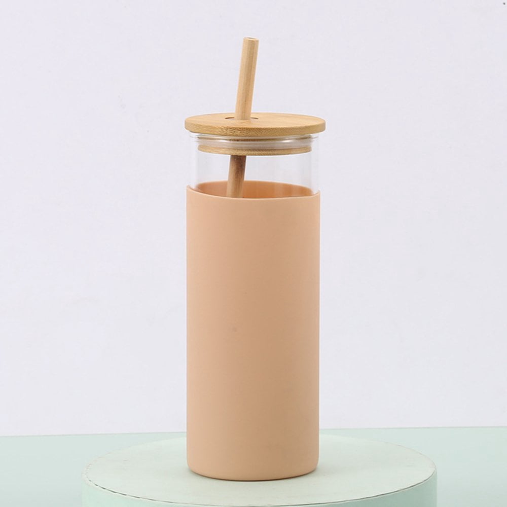 Glass Drinking Water Bottle Easy to Clean Water Bottle for Cold Brew Tea Iced Coffee