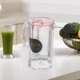 thumbnail image 1 of Jarra de nevera de jarra de agua, versátil transparente fácil de limpiar, hervidor de agua caliente fría de 2200 ml con tapa, té para Ronda de rosa, 1 of 8
