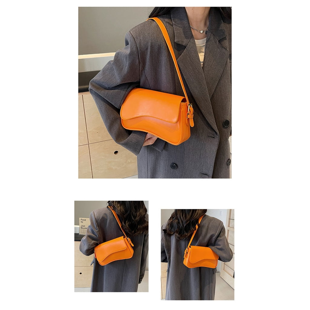 FENOHREFE Fashionable Women's Shoulder Bag 2025 Armpit Bag PU Leather Crossbody Purse Work Handbag with Adjustable Straps