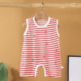 thumbnail image 2 of kpoplk Newborn Baby Boy Girls Clothes Summer Outfits Infant Short Sleeve Romper Jumpsuit Bodysuit Cute Newborn Clothes Size 6-12 Months,Hot Pink, 2 of 4
