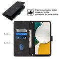 thumbnail image 3 of Nalacover Wallet Case for Samsung Galaxy A34 5G, Skin-Friendly PU Leather Shoulder Strap Lanyard Crossbody Magnetic Clasp Flip Folio Cover with Card Slots Holder Kickstand Shockproof Case,Black, 3 of 8