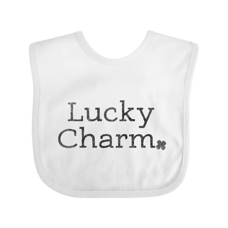 

Inktastic Lucky Charm with 4 Leaf Clover Gift Baby Boy or Baby Girl Bib