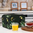 thumbnail image 5 of Rateoe Palm Leaves And Exotic Birds Pattern Toaster Covers 4 Slice Wide Slot,Bread Machine Cover,Bread Dust Cover & Fingerprint Protection,Appliance Covers, 5 of 6