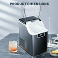 thumbnail image 5 of Havato Nugget Ice Maker Countertop, Soft Chewable Pellet Ice, Self-Cleaning, LED Display, 44lbs/24H,  Black, 5 of 8
