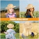 thumbnail image 2 of Sombrero de paja para niños para la playa, gorra con protección solar para niñas y niños, disfraz de granjero, sombrero tejido de ala ancha para verano al aire libre, 2 of 4