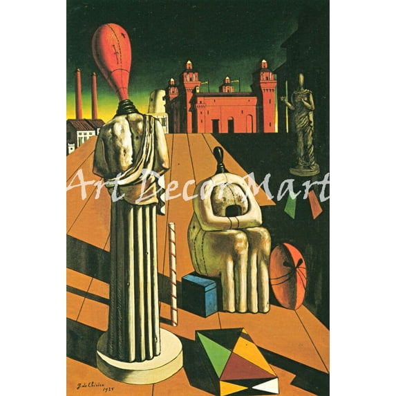 The Disquieting Muses - CANVAS OR FINE PRINT WALL ART
