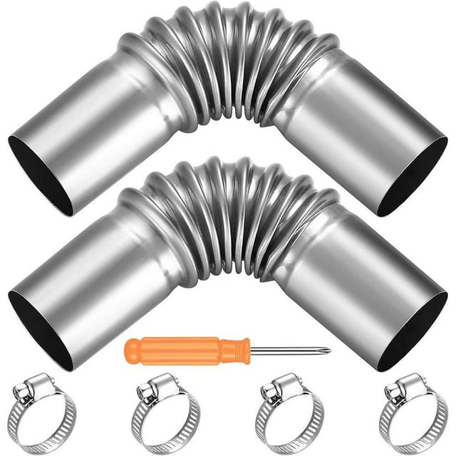 Steel Exhaust Pipe Tube Elbow Connector with 60mm Inner Diameter for Diesel Boat Heaters