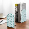 thumbnail image 5 of Picia Utensiles Pattern Wood Bookends for Shelves,Non-slip Bookends, Heavy Duty Wooden Bookend Support,1 Pair, 5 of 8