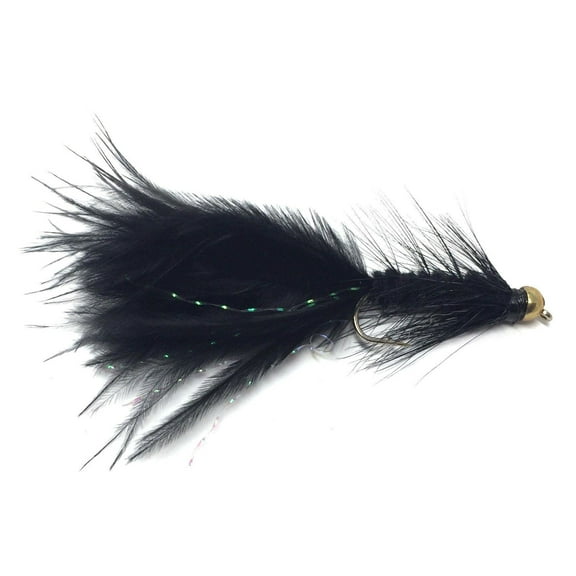 Bead Head Wooly Bugger Fly Fishing Flies - One Dozen - Many Colors and Sizes