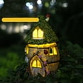thumbnail image 5 of Estatua de jardín con luces solares, estatuilla de resina bonita, decoración exterior impermeable, adorno de Patio de jardín, 16,5*16,2*30,8 cm TUNC Sencillez, 5 of 5