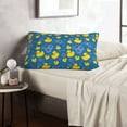thumbnail image 6 of Sikiie Rubber Duck Print Plush Pillow Cover, Wrinkle-proof and Stain-resistant Pillow Protector without Pillow Core, Home Decoration-16"x24", 6 of 6