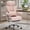 Pink, variant on Woodty Executive Chair, PU Leather, High Back & Lumbar Support, Adjustable Armrests, Black