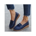 thumbnail image 5 of Fangasis Women Boat Shoes Breathable Flats Driving Loafers Work Classic Moccasin Blue 6.5, 5 of 8