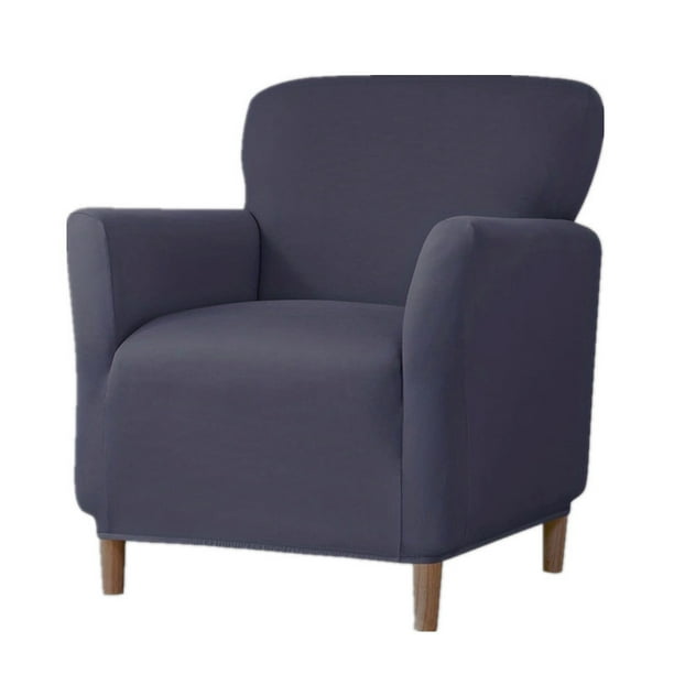 Xiao Hua Funda para sillón, 1 pieza, gris oscuro, tamaño S, funda elástica para silla individual, protectores para sillón, funda duradera para sillón, protectores de fácil instalación.