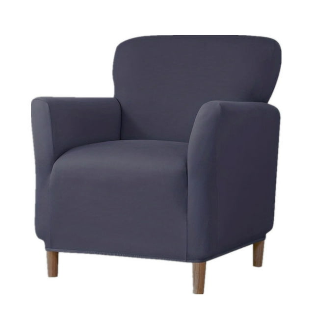 Xiao Hua Funda para sillón, 1 pieza, gris oscuro, tamaño S, funda elástica para silla individual, protectores para sillón, funda duradera para sillón, protectores de fácil instalación.