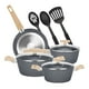 thumbnail image 1 of Juego de utensilios de cocina con batería de 10 piezas, color negro, 1 of 7