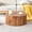 Wood, variant on UIOWIO 23.6" Round Wood Coffee Table with High-Quality MDF & Natural Finish, Coffee Table for Living Room, 11.8" Height