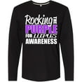 thumbnail image 3 of Inktastic Rocking The Purple for Lupus Awareness Long Sleeve T-Shirt, 3 of 5