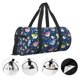 thumbnail image 3 of Balery Colorful Cartoon Shark Bolsa de Gimnasio para Mujeres y Hombres, Bolsa de Viaje Impermeable, Bolsa de Fin de Semana con Compartimento para Zapatos y Bolsillo Húmedo, 3 of 6