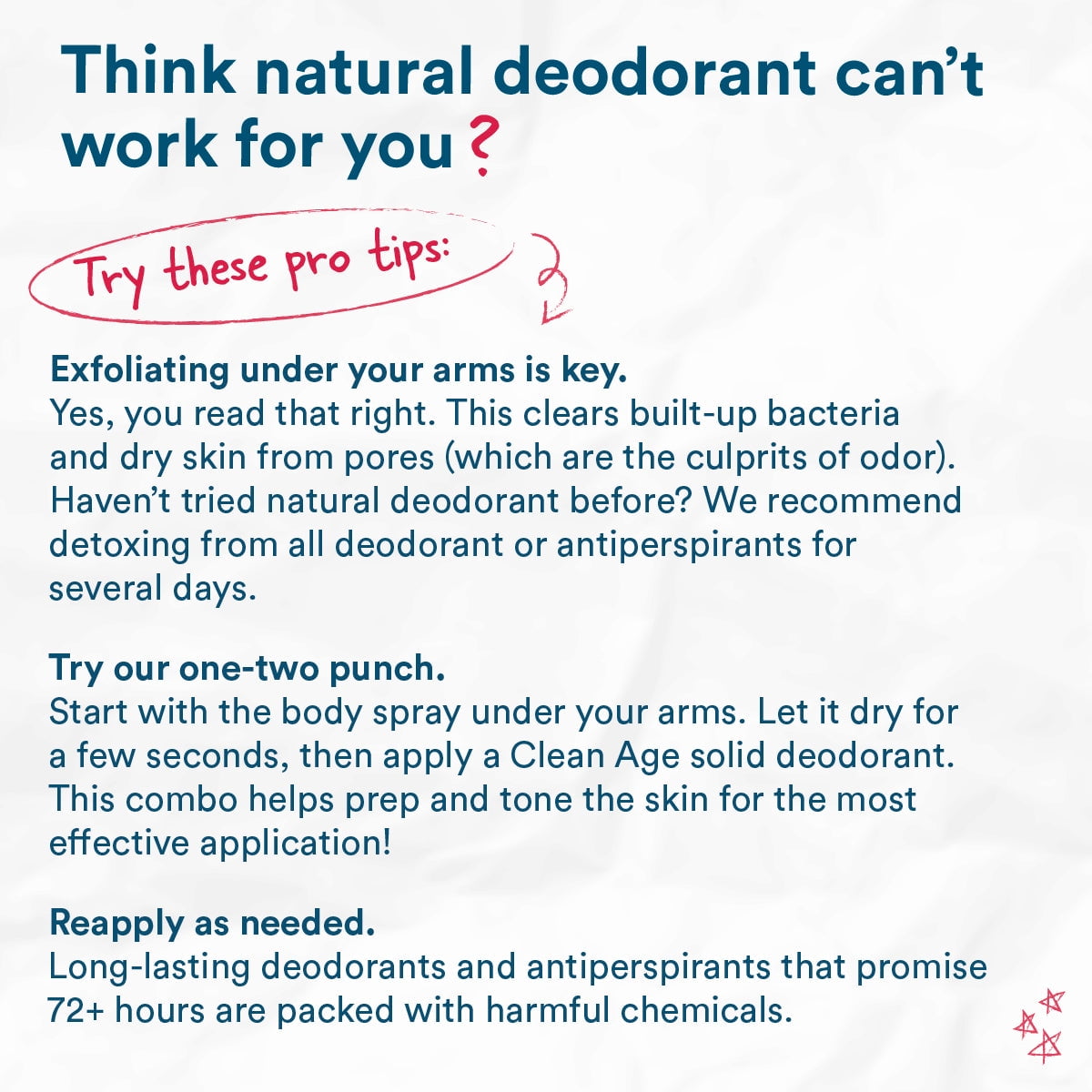 2-Pack Clean Age AHA Deodorant for Teens | Aluminum-Free, Safe for Sensitive Skin | Fresh Scent | 2.5 oz