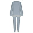 thumbnail image 7 of Dxzfnsa Women 2 Piece Outfits Sweatsuit 2025 Fall Casual Crewneck Sweatshirt with Wide Leg Sweatpants Tracksuit Lounge Set S-5XL, 7 of 7