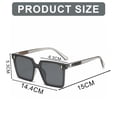 thumbnail image 2 of Gafas de sol de moda, temperamento de tiro callejero, gafas de personalidad de moda, hechas de PC, 2 of 5