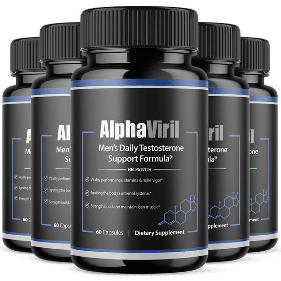 Alpha Viril Advanced Formula Pills All Natural Vitamin Supplement AlphaViril 300 Capsules