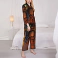 thumbnail image 4 of Lsque Five Nights At Freddy'S Pattern Long Sleeve Pajama Set for Women - Soft 2-Piece Sleepwear and Loungewear Set with Pockets, Comfy Nightwear, 4 of 8