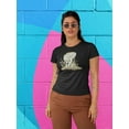 thumbnail image 2 of Mushrooms And Grass Shaped T-Shirt Women -Image by Shutterstock, Female Small, 2 of 4