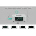 thumbnail image 5 of Emerson SmartSet Multiple Wireless Charging, Dual Alarm FM Clock Radio with Bluetooth, Dual USB Charging, 1.2" Cyan LED Display and Décor, CKSW5010, 5 of 7