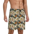 thumbnail image 5 of KLL Multi-Colored Roosters for Men's 1-Pack Shorts,Sleep Pajama Shorts for Men Soft Pj Shorts Men's Pajama Bottoms Sleepwear -Medium, 5 of 7