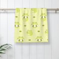 thumbnail image 4 of Sigee Cute Frog3 Print Superfine Fiber Towel Soft, Absorbent, Essential for Home and Travel ,Bath Sheets Bathroom Hand Towel 27.5x16 inches, 4 of 8
