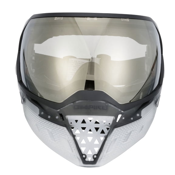 Empire EVS Paintball Goggle Mask with Dual Thermal HD Black Chrome Lens, Clear and Black