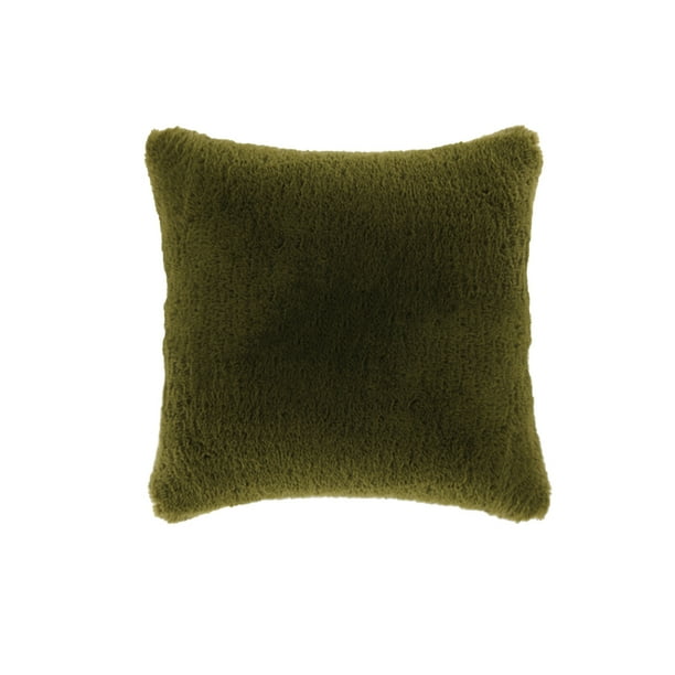 Bearachild Fundas decorativas para cojines, funda de almohada de poliéster, funda de cojín suave, sofá, coche, funda con cremallera de Color sólido, Decoración del hogar Verde oscuro Bearachild HA071725-03