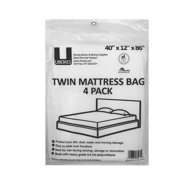 Uboxes Twin Size Mattress Covers 4 Pack 40 X 12 X 86 Quot Box Spring Amp Mattress Walmart Com Walmart Com