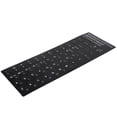 thumbnail image 1 of Key Board Decal, Dustproof Black Background Keyboard Sticker Waterproof Korean  for Desktop for 10-17in Laptop for Notebook, 1 of 7